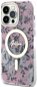 Guess PC/TPU Flowers IML MagSafe kompatibilis iPhone 14 Pro Max hátlap tok, rózsaszín - Telefon tok