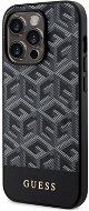 Guess PU G Cube MagSafe kompatibles Back Cover für iPhone 13 Pro Max Black - Handyhülle