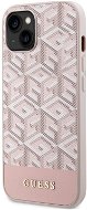 Guess PU G Cube MagSafe Kompatibilní Zadní Kryt pro iPhone 13 Pink - Phone Cover
