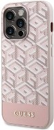 Guess PU G Cube MagSafe kompatibles Back-Cover für iPhone 13 Pro Pink - Handyhülle