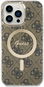 Guess IML 4G MagSafe Zadní Kryt pro iPhone 15 Pro Max Brown - Phone Cover