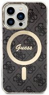 Guess IML 4G Printed Crossbody Zadní Kryt pro iPhone 15 Brown - Phone Cover