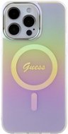 Guess IML Iridescent Script MagSafe Back Cover für iPhone 15 Pro Max pink - Handyhülle