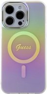 Guess IML Iridescent Script MagSafe Zadní Kryt pro iPhone 15 Pro Pink - Phone Cover