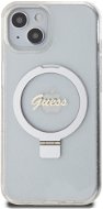 Guess IML Ring Stand Glitter MagSafe Zadní Kryt pro iPhone 15 Transparent - Phone Cover