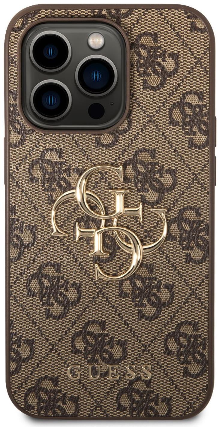 Guess PU 4G Metal Logo iPhone 15 Pro Max barna tok