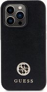 Guess PU 4G Strass Metal Logo Zadný Kryt pre iPhone 15 Pro Black - Kryt na mobil