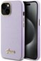Guess PU Glitter Full Wrapped Zadný Kryt pre iPhone 15 Lilac - Kryt na mobil