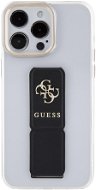 Guess PU Grip Stand 4G Metal Logo Back Cover für iPhone 15 Pro schwarz - Handyhülle