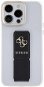 Guess PU Grip Stand 4G Metal Logo Back Cover für iPhone 15 Pro Max Schwarz - Handyhülle