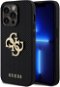 Guess PU Perforated 4G Glitter Metal Logo iPhone 15 Pro Max fekete tok - Telefon tok
