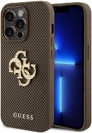Guess PU Perforated 4G Glitter Metal Logo Zadní Kryt pro iPhone 15 Pro Max Taupe - Phone Cover