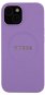 Guess PU Saffiano MagSafe Zadný Kryt pre iPhone 15 Plus Purple - Kryt na mobil