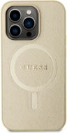 Guess PU Saffiano iPhone 15 Pro MagSafe bézs tok - Telefon tok