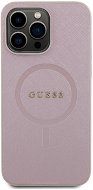 Guess PU Saffiano MagSafe Back Cover für iPhone 15 Pro Max rosa - Handyhülle