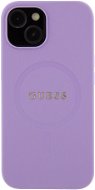 Guess PU Saffiano MagSafe Zadný Kryt pre iPhone 15 Purple - Kryt na mobil