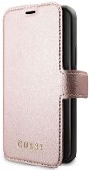 Guess Iridescent Book tok iPhone 11 Pro Max készülékhez, fekete/rózsaszín (EU Blister) - Mobiltelefon tok