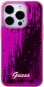 Guess Sequin Script Logo Zadní Kryt pro iPhone 15 Magenta - Phone Cover