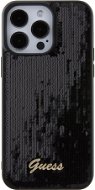 Guess Sequin Script Logo Zadní Kryt pro iPhone 15 Pro Max Black - Phone Cover
