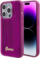Guess Sequin Script Logo Zadní Kryt pro iPhone 15 Pro Max Magenta - Phone Cover
