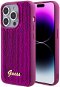 Guess Sequin Script Logo Zadní Kryt pro iPhone 15 Pro Max Magenta - Phone Cover