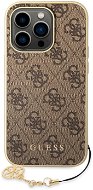 Guess 4G Charms Zadní Kryt pro iPhone 14 Pro Brown - Phone Cover
