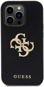 Guess PU Perforated 4G Glitter Metal Logo Zadní Kryt pro iPhone 14 Pro Max Black - Phone Cover