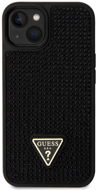 Guess Rhinestones Triangle Metal Logo Kryt na iPhone 13 Black - Kryt na mobil