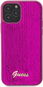 Guess Sequin Script Logo iPhone 12/12 Pro magenta hátlap tok - Telefon tok