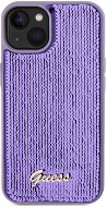 Guess Sequin Script Logo Zadní Kryt pro iPhone 13 Purple - Phone Cover