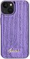 Guess Sequin Script Logo Back Cover für iPhone 13 Purple - Handyhülle