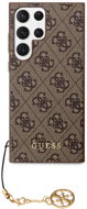 Guess 4G Charms Zadní Kryt pro Samsung Galaxy S24 Ultra Brown - Phone Cover