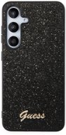Guess PC/TPU Glitter Flakes Metal Logo Backcover für das Samsung Galaxy S24 Black - Handyhülle