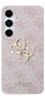 Guess 4G Metal Logo Samsung Galaxy S24+ rózsaszín PU tok - Telefon tok