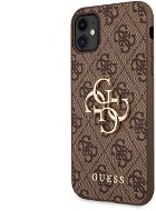 Guess PU 4G Metal Logo Back Cover for Apple iPhone 11, Brown - Phone Cover