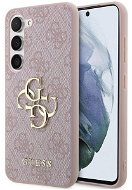 Guess PU 4G Metal Logo Back Cover für das Samsung Galaxy A35 5G Pink - Handyhülle