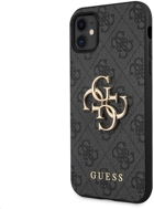 Guess PU 4G Metal Logo Back Cover for Apple iPhone 11, Grey - Phone Cover