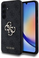 Guess 4G Metal Logo Samsung Galaxy A35 5G szürke PU tok - Telefon tok