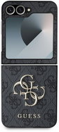 Guess PU 4G Metal Logo Back Cover for Samsung Galaxy Z Flip6 Grey - Phone Cover