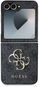 Kryt na mobil Guess PU 4G Metal Logo Zadní Kryt pro Samsung Galaxy Z Flip6 Grey - Kryt na mobil