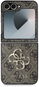 Kryt na mobil Guess PU 4G Metal Logo Zadní Kryt pro Samsung Galaxy Z Flip6 Brown - Kryt na mobil