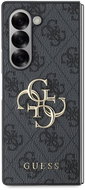 Guess PU 4G Metal Logo Back Cover for Samsung Galaxy Z Fold6 Grey - Phone Cover