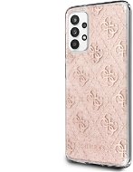 Guess PC/TPU 4G Peony Glitter for Samsung Galaxy A32 5G Pink - Phone Cover