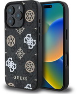 Guess PU 4G Peony MagSafe iPhone 16 Pro Black tok - Telefon tok