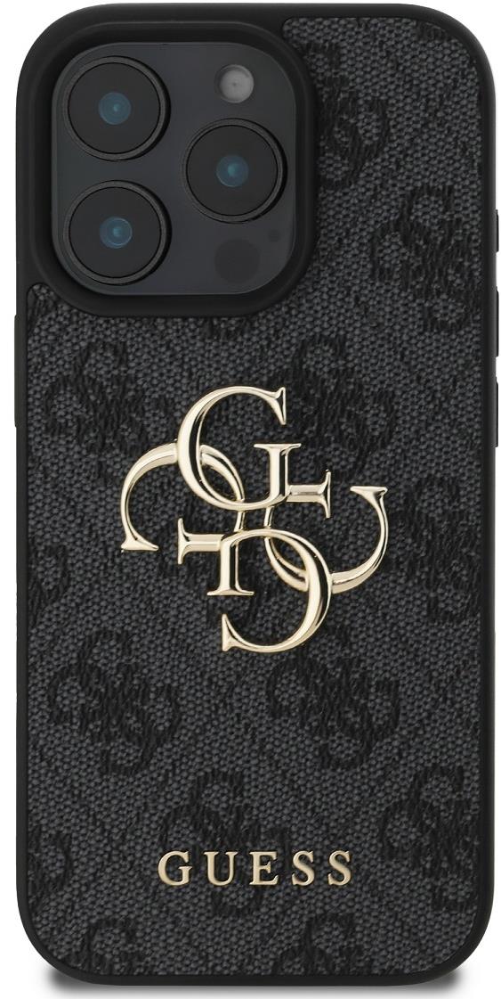Guess PU 4G Metal Logo iPhone 16 Pro Grey tok