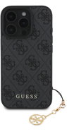 Guess 4G Charm Back Cover for iPhone 16 Pro Grey - Phone Cover