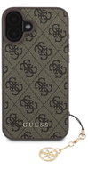 Guess 4G Charm Back Cover for iPhone 16 Plus Brown - Phone Cover