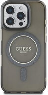 Guess IML Glitter Ring MagSafe Back Cover for iPhone 16 Pro Black - Phone Cover