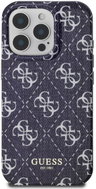 Guess IML Denim Effect MagSafe Back Cover for iPhone 16 Pro Max Dark Blue - Phone Cover