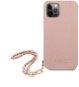 Guess PU Saffiano Gold Chain für Apple iPhone 12 Pro Max - Pink - Handyhülle
